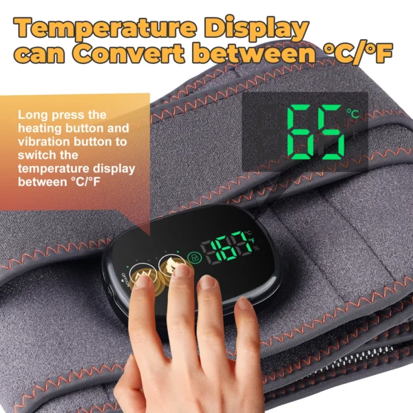 Heating Waist Massager Belts Vibration Inflatable Heated Pads Back Protector Waist Massage Relax Warmer - Image 18