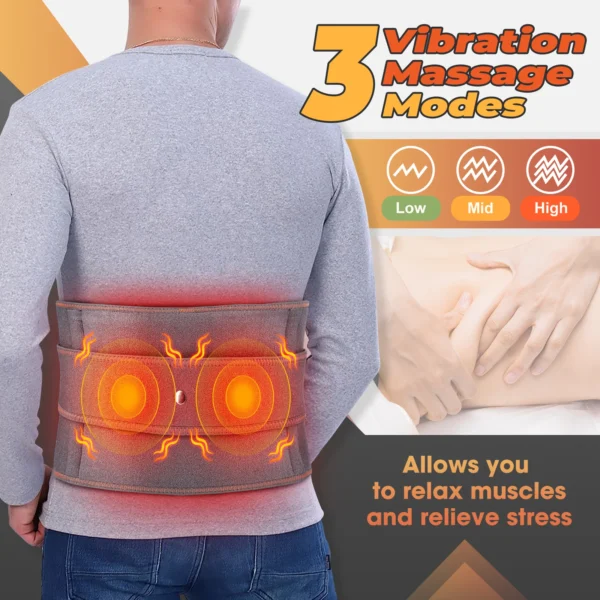 Heating Waist Massager Belts Vibration Inflatable Heated Pads Back Protector Waist Massage Relax Warmer - Image 16