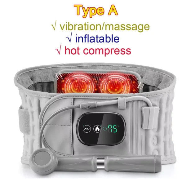 Heating Waist Massager Belts Vibration Inflatable Heated Pads Back Protector Waist Massage Relax Warmer - Image 8