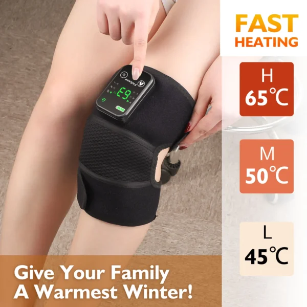 Vibration Shoulder Steamer Belt Heated Shoulder Warmer Massager Electric Fomentation Smart Massage Machine Temperature Adjust - Image 14