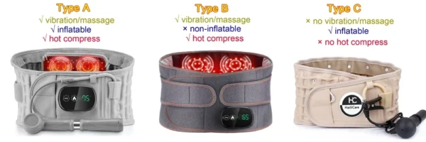 Heating Waist Massager Belts Vibration Inflatable Heated Pads Back Protector Waist Massage Relax Warmer - Image 10