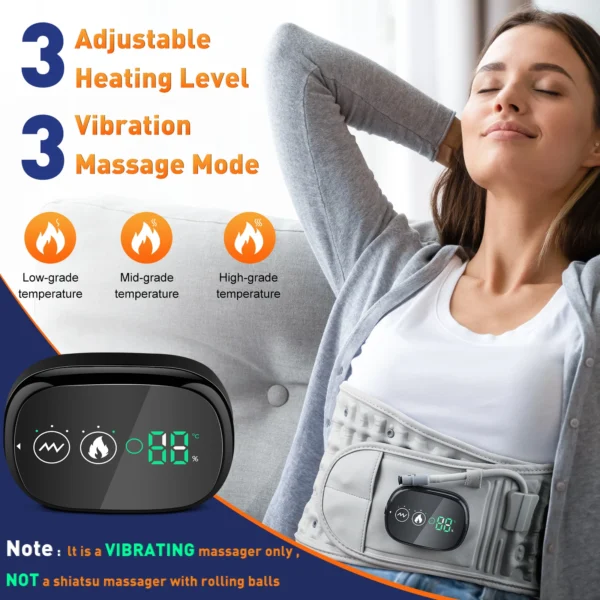 Heating Waist Massager Belts Vibration Inflatable Heated Pads Back Protector Waist Massage Relax Warmer - Image 2